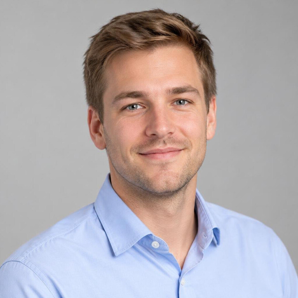 Portrait of a young man in a shirt
