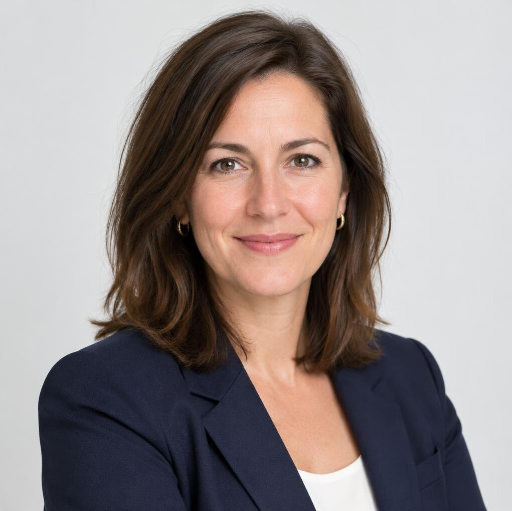 Portrait of a smiling woman in a blazer